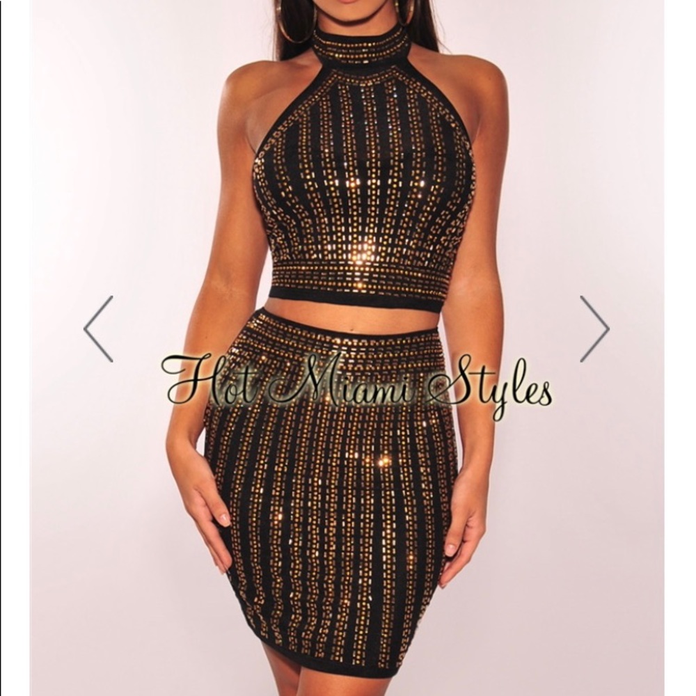 Hot Miami styles two piece size L ...bling! New
